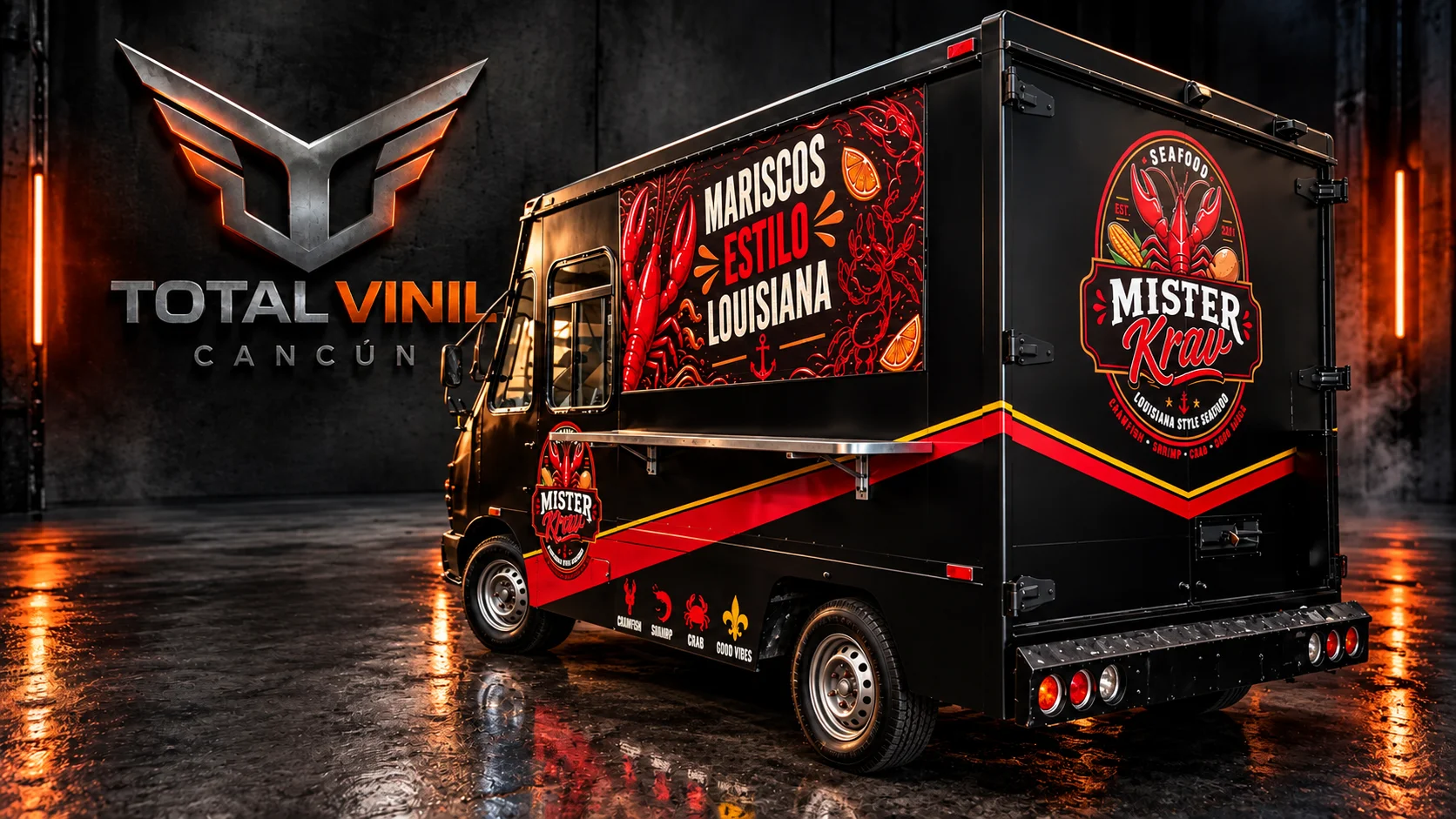 Foodtruck con rotulación corporativa